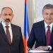 Премьер-министр Республики Армения поздравил президента Узбекистана с Днем независимости
