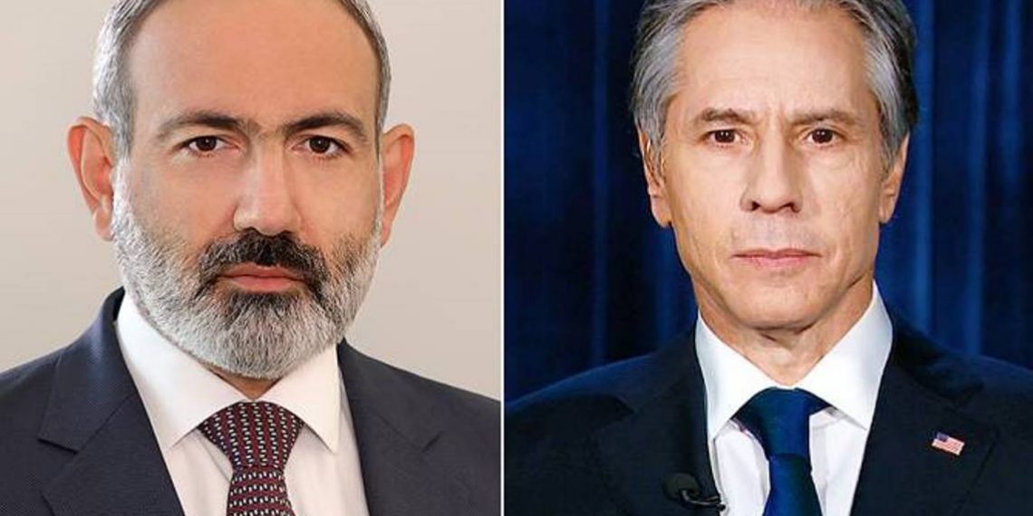 Премьер-министр Пашинян провел телефонный разговор с госсекретарем США