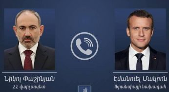 Премьер-министр РА и президент Франции коснулись обсуждений на основании обращения Армении в Совет Безопасности ООН