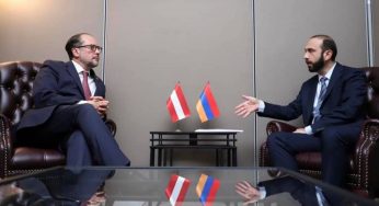 Главы МИД Армении и Австрии обсудили процесс нормализации армяно-турецких отношений
