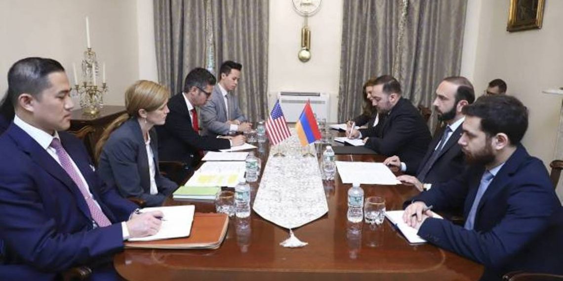 Арарат Мирзоян представил Саманте Пауэр важность адресного осуждения международного сообщества азербайджанской агрессии