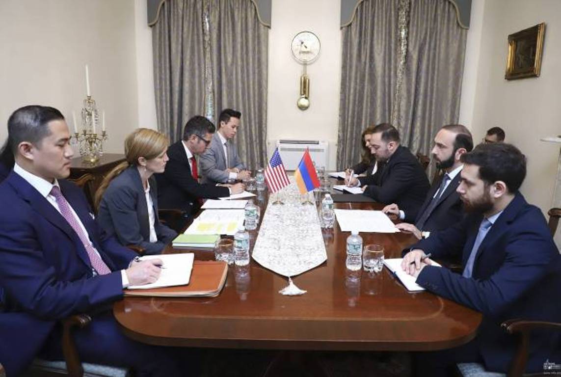 Арарат Мирзоян представил Саманте Пауэр важность адресного осуждения международного сообщества азербайджанской агрессии