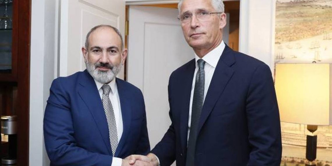 Премьер-министр Пашинян провел встречу с генеральным секретарем НАТО Йенсом Столтенбергом