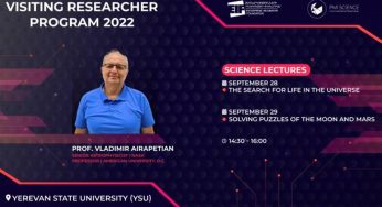 Старший астрофизик НАСА, профессор Владимир Айрапетян прочтет в Ереване лекции