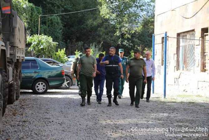 Министр по чрезвычайным ситуациям 17 сентября посетил Сюникскую область.