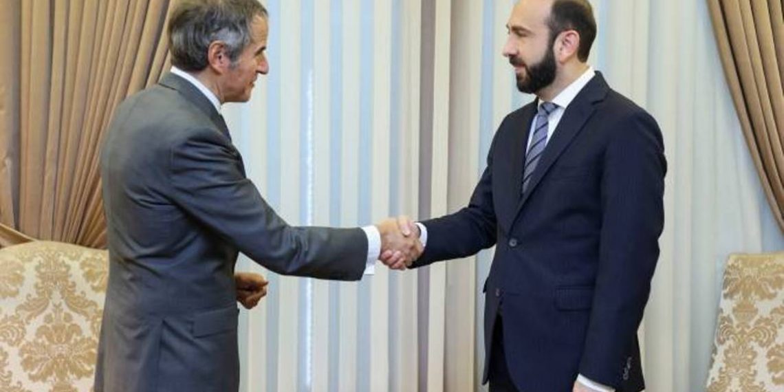 Арарат Мирзоян принял генерального директора МАГАТЭ Рафаэля Мариано Гросси