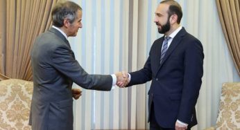 Арарат Мирзоян принял генерального директора МАГАТЭ Рафаэля Мариано Гросси