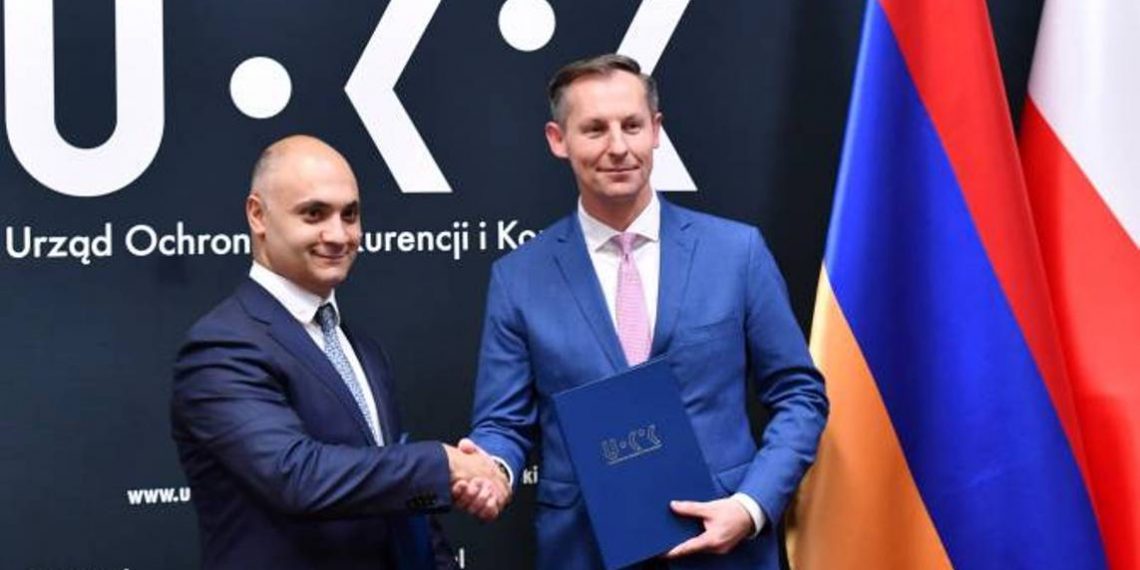 Руководители конкурентных органов Армении и Польши подписали Меморандум о сотрудничестве