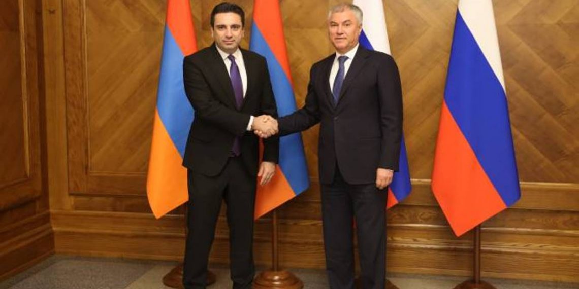Армения не имеет времени на долгосрочные решения вопросов безопасности: Ален Симонян встретился с Вячеславом Володиным