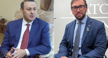 Секретарь Совбеза Армении и руководитель Бюро по связи НАТО в Грузии обсудили программы партнерства Армения-НАТО