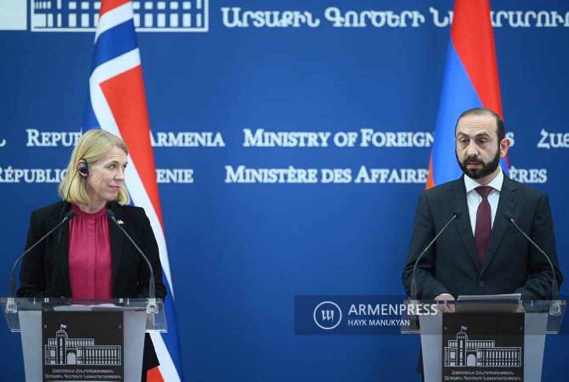 Министр ИД Армении на встрече с норвежским коллегой подчеркнул императив вывода ВС Азербайджана с территории Армении