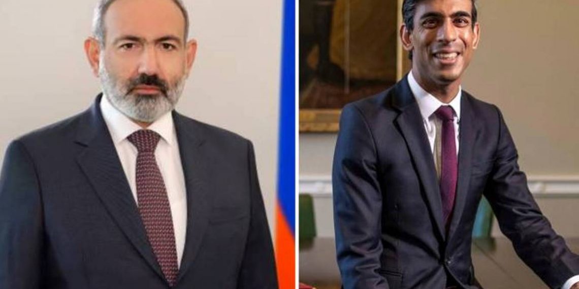 Никол Пашинян поздравил Риши Сунака с назначением на пост премьер-министра Великобритании