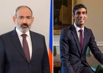 Никол Пашинян поздравил Риши Сунака с назначением на пост премьер-министра Великобритании