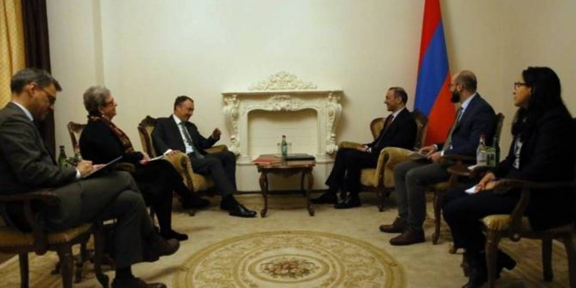 Секретарь Совбеза Армении принял специального представителя ЕС по вопросам Южного Кавказа и кризиса в Грузии