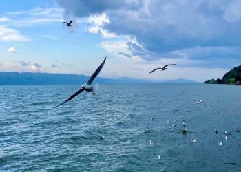 Уровень воды озера Севан ниже