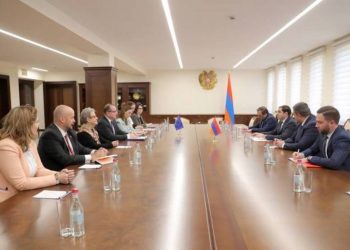 Министр обороны Армении с делегацией ЕС обсудил вопросы сотрудничества