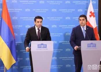 Ален Симонян в Тбилиси представил журналистам подробности встречи со спикером Парламента Грузии