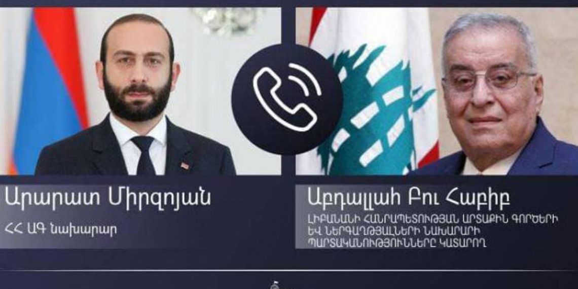 Главы МИД Армении и Ливана выразили готовность расширять сотрудничество