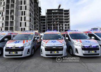 Парк скорой медицинской помощи Армении пополнился 39 новыми автомобилями