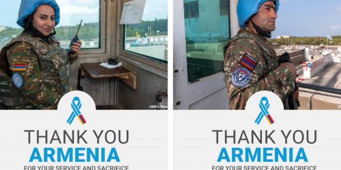 ООН выразила Армении благодарность за вклад, вносимый в дело сохранения мира