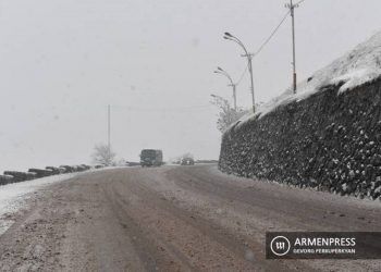 В регионах Армении идет снег: межгосударственные и республиканские дороги открыты