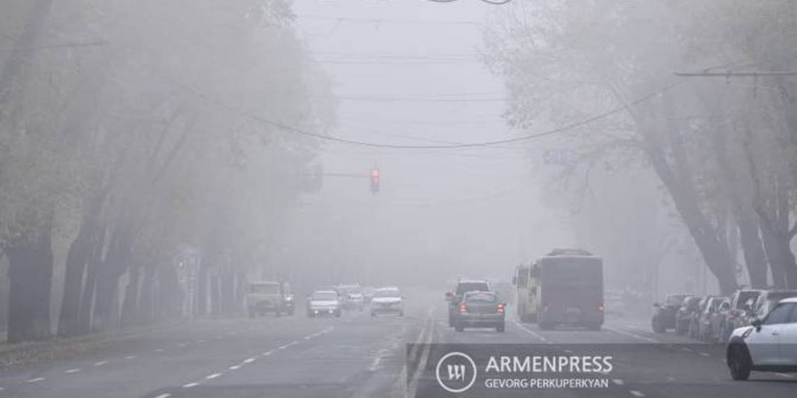 На автодорогах некоторых регионов Армении туманы