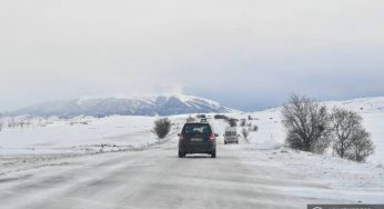 В районах Апарана, Вайка, Джермука, Вардениса идет слабый снег