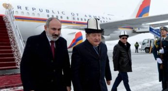 Никол Пашинян с рабочим визитом прибыл в Бишкек