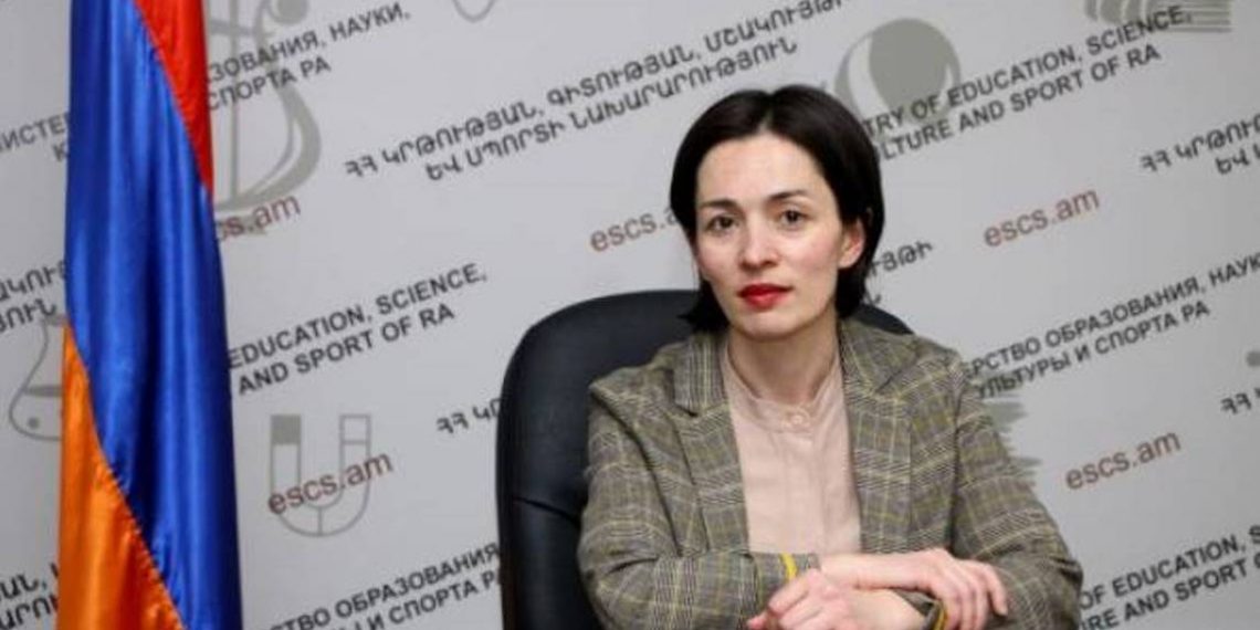 Жанна Андреасян назначена министром образования, науки, культуры и спорта Республики Армения