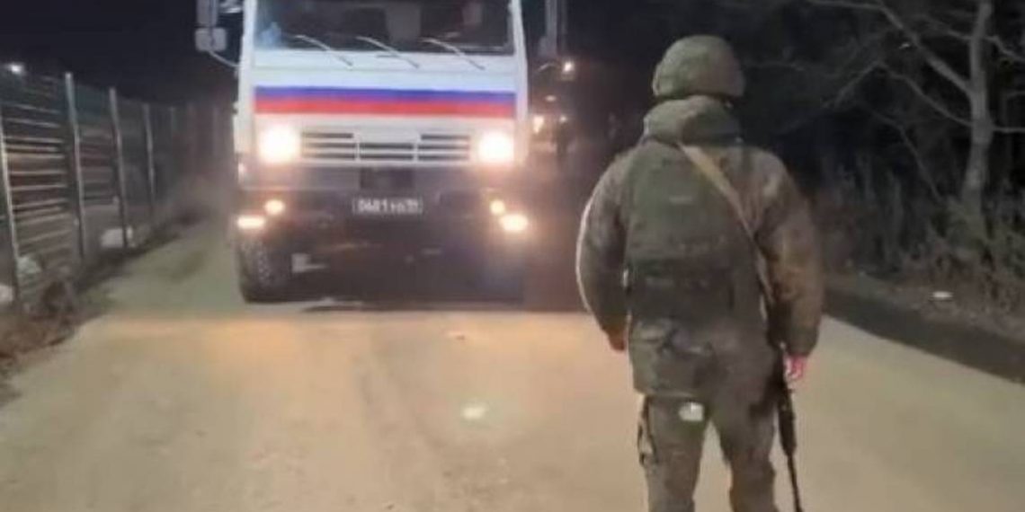 Еще одно доказательство ложности азербайджанского нарратива: азербайджанцы не пропустили колонну российских миротворцев