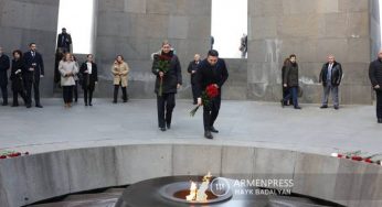Председатель НС Франции воздала дань памяти жертв Геноцида армян