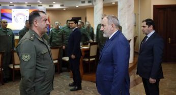 Премьер-министру Армении представили реформы, проведенные Министерством обороны в прошлом году