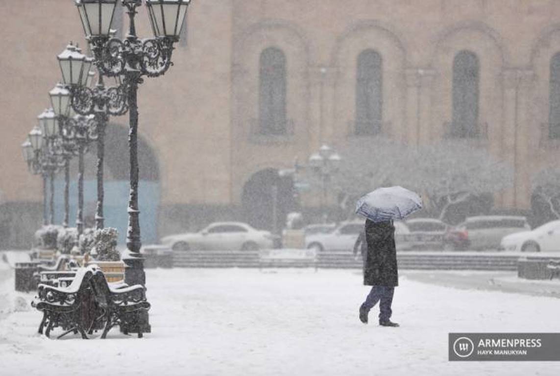 В большинстве районов Армении ожидается снег, в горных районах — метели
