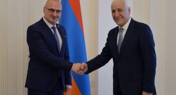 Президент Армении Ваагн Хачатурян принял министра иностранных дел Хорватии Гордана Грлича Радмана