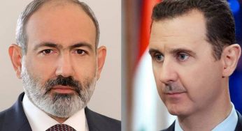 Премьер-министр Пашинян провел телефонный разговор с президентом Сирии Башаром Асадом
