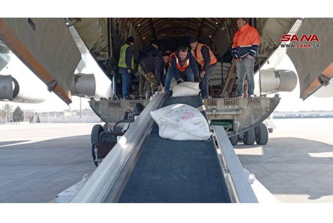 В аэропорту Алеппо приземлился второй армянский самолет с гуманитарной помощью
