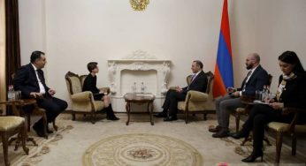 Секретарь Совета безопасности Армении принял новоназначенного посла Латвии