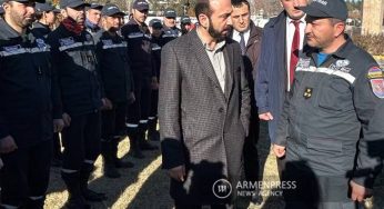 Глава МИД Армении Арарат Мирзоян  в Адыямане встретился с армянскими спасателями