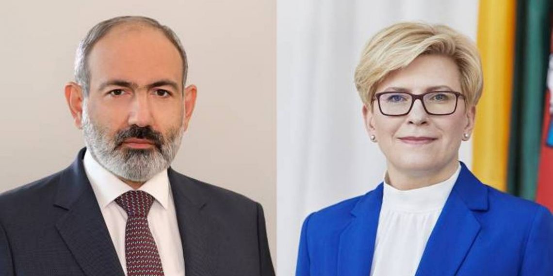 Никол Пашинян направил поздравительное послание премьер-министру Литвы