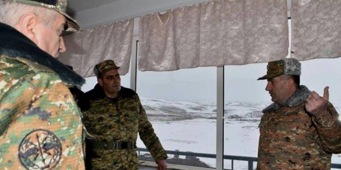 Под руководством начальника ГШ ВС Армении были проведены совместные штабные учения