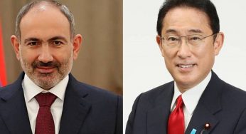 Премьер-министр Армении поздравил премьер-министра Японии с национальным праздником