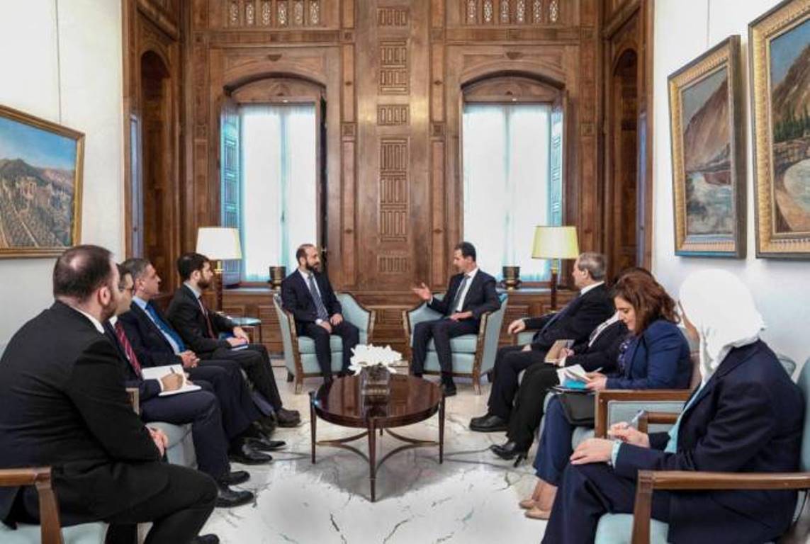 В Дамаске состоялась встреча главы МИД Армении и президента Сирии