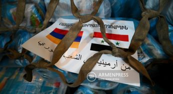 По поручению премьер-министра Армении в Сирию отправлено 32 тонны гуманитарной помощи: продукты питания и лекарства