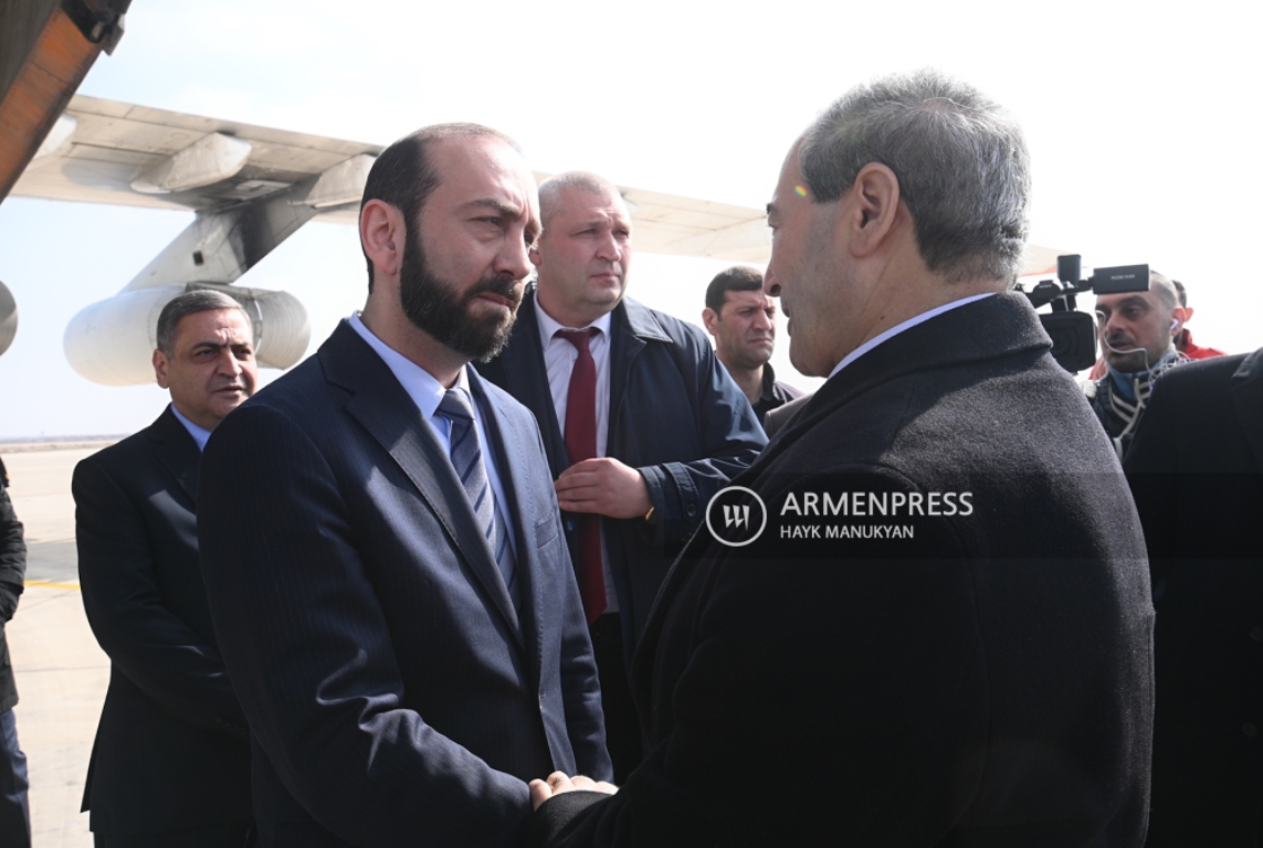 Делегация, возглавляемая министром иностранных дел Армении, прибыла в Сирию