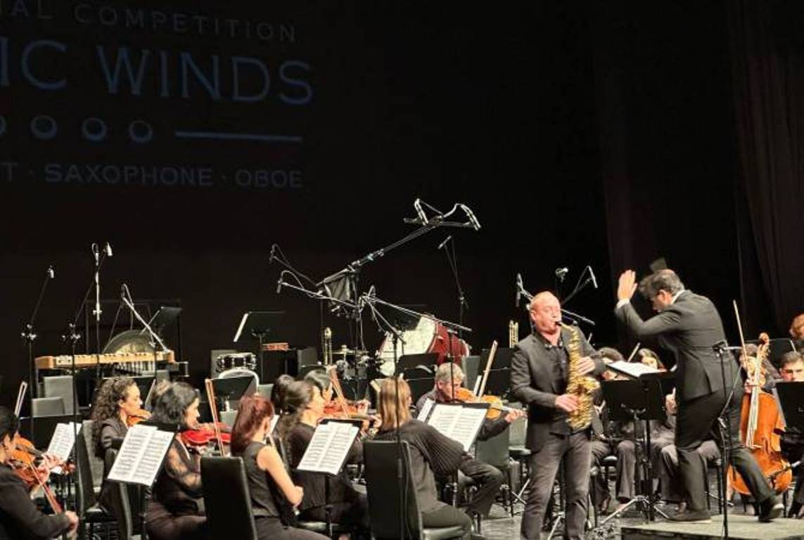 Участники конкурса «Classic Winds» в заключительном туре выступают вместе с Государственным симфоническим оркестром Армении