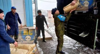 В сопровождении российских миротворцев в Арцах доставлен гуманитарный груз 