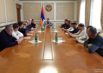 Президент Арцаха представил офицерам резервной армии военно-политическую обстановку, создавшуюся вокруг страны