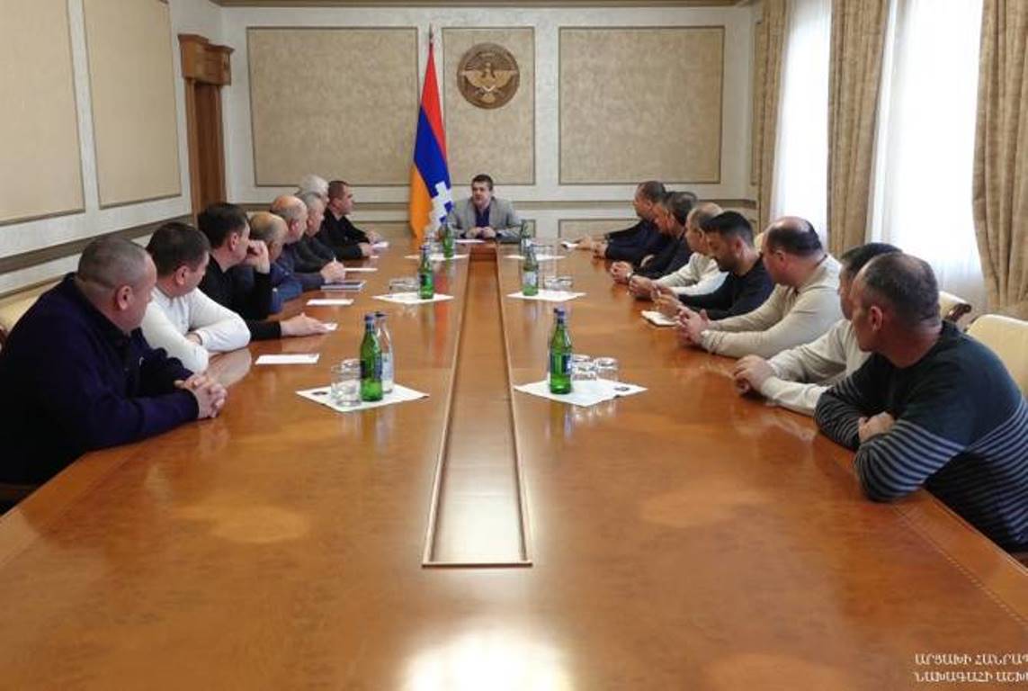 Президент Арцаха представил офицерам резервной армии военно-политическую обстановку, создавшуюся вокруг страны