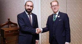 Главы МИД Армении и Швеции обсудили вопросы международного и регионального значения
