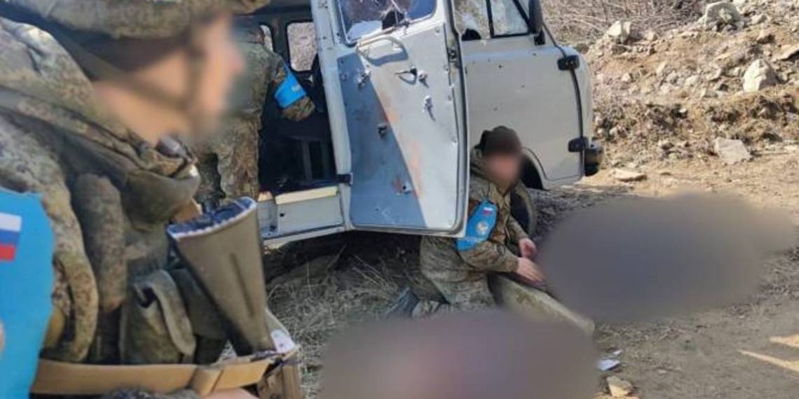 МО РФ подтвердило факт нападения азербайджанских ВС на автомобиль правоохранительных органов Нагорного Карабаха